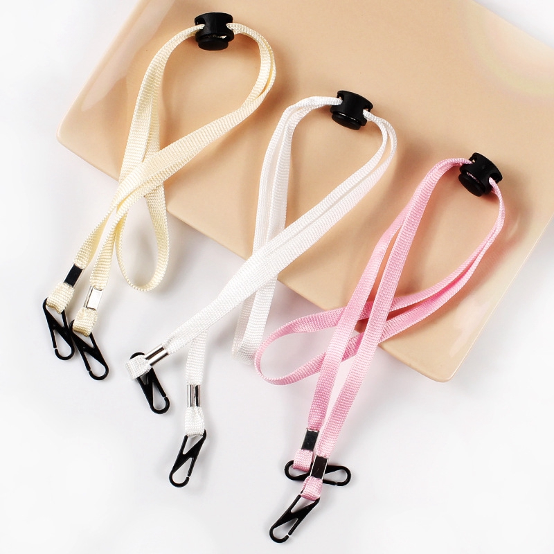 Mask Lanyard Adjustable - สายคล้องหน้ากาก 1 ชิ้น สายคล้องหน้ากากแบบใช้แล้วทิ้ง สายคล้องหน้ากากแบบปรับได้ ไม่ทิ้งรอย