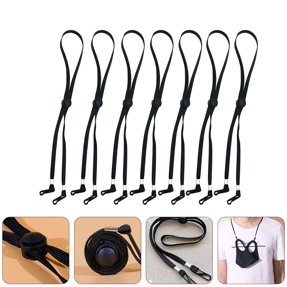 Mask Lanyard Adjustable - สายคล้องหน้ากากนิรภัย 12 ชิ้น สายคล้องหน้ากากปรับระดับได้ ป้องกันการสูญหาย สายคล้องหน้ากากที่สวมใส่สบาย